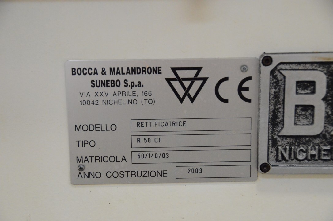 Usado 2003 BOCCA MALANDRONE R 50 CF - CNC Rectificadoras sin centros #4404