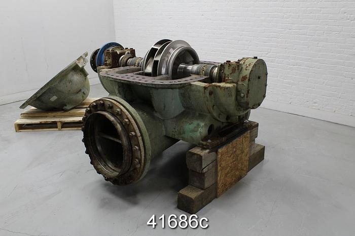 Used Sulzer ZUU-50 Double Suction Fan Pump, 20x24, Stainless Steel #41686