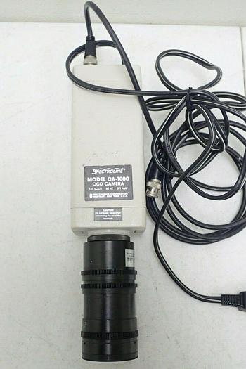 Used Spectroline Model VM-1000 Video Monitor & CA-1000 CCD Camera Imaging System