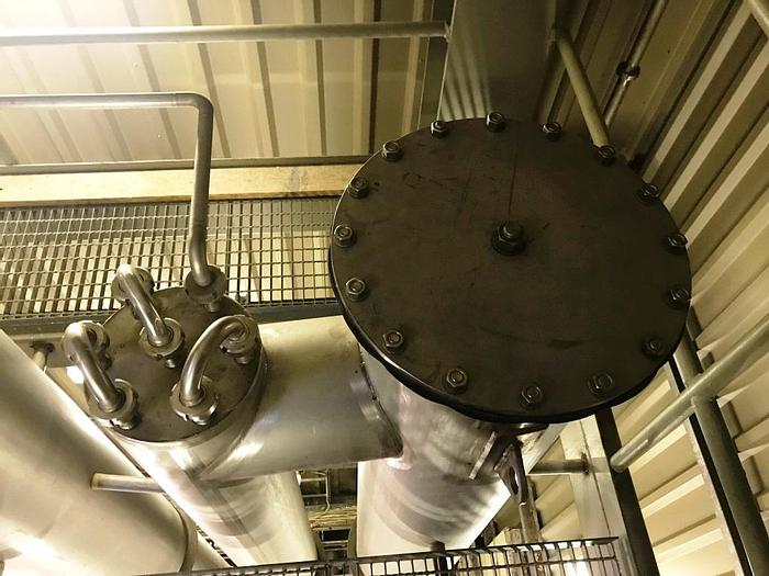 Used 2-step falling-film vacuum evaporator
