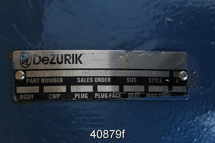 Unused Dezurik 10" 3-Way Plug Valve #40879