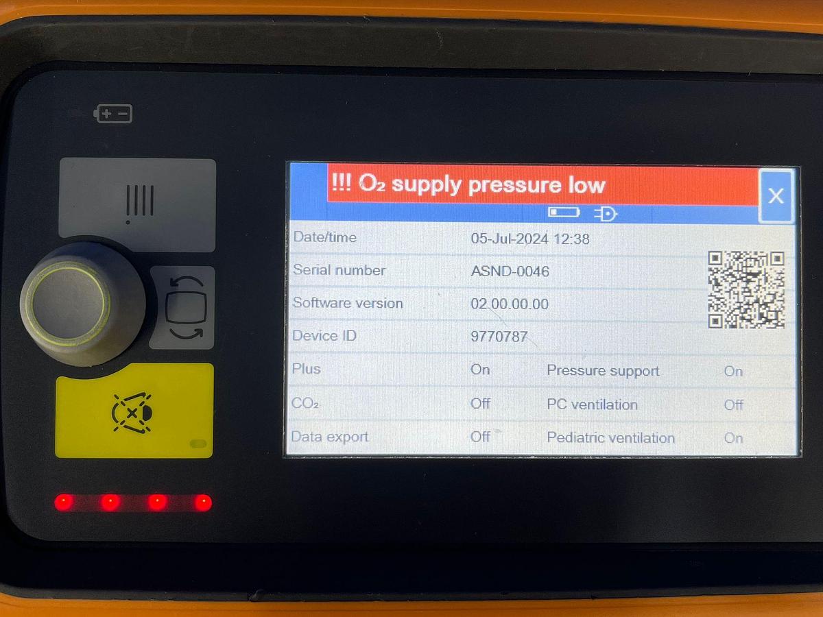 Used Dräger Oxylog VE300 Hours: 52 YOM: 2020