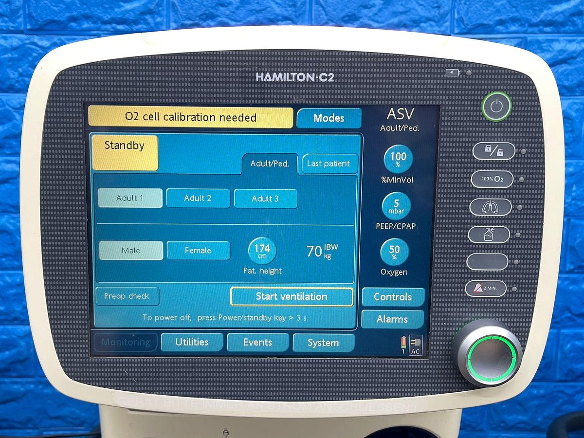 Used Hamilton C2 Ventilator