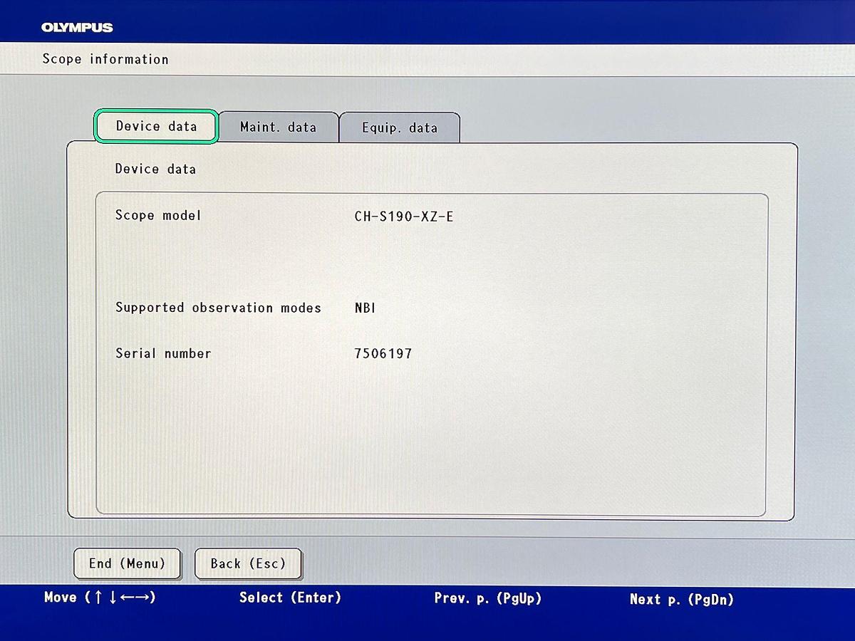Used Olympus Camera Head  Model: CH-S190-XZE 