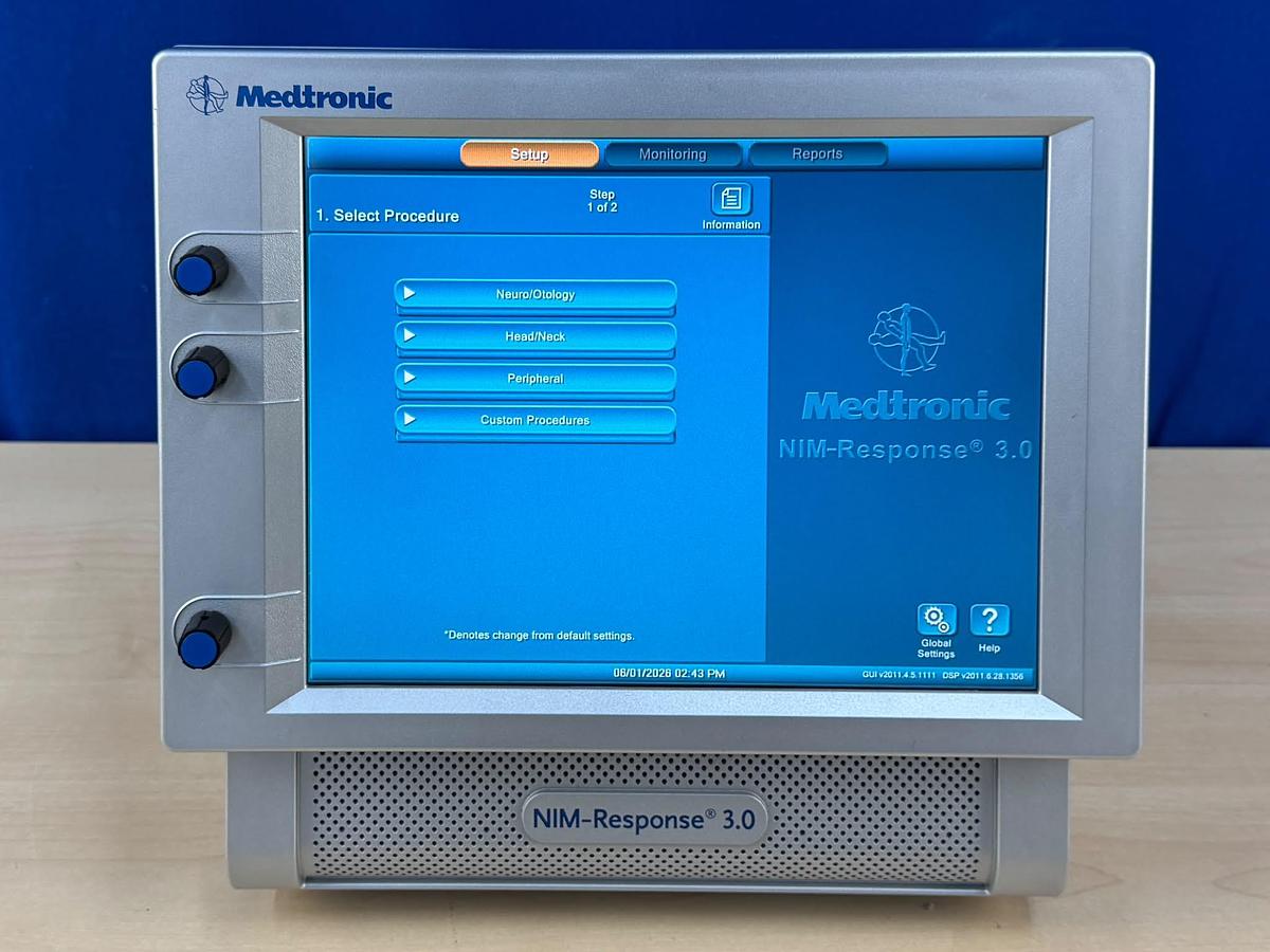 Used Medtronic NIM-Response 3.0 REF: 8253002 Include Medtronic NIM-Response 3.0 REF: 8253075 Medtronic Xomed NIM-2 REF: 82-20201 Nim Muting Detector REF: 68L1204 A