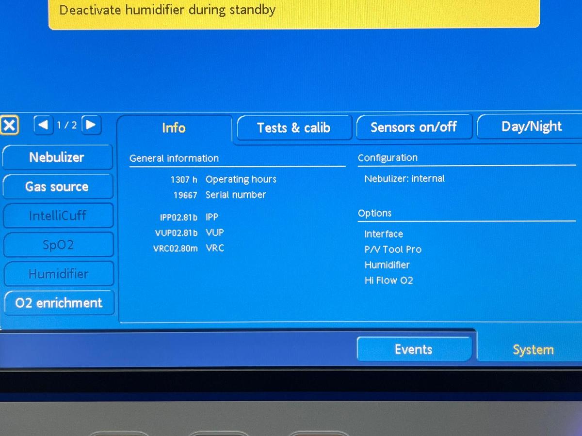 Used  Hamilton G5 Ventilator YOM: 2020 