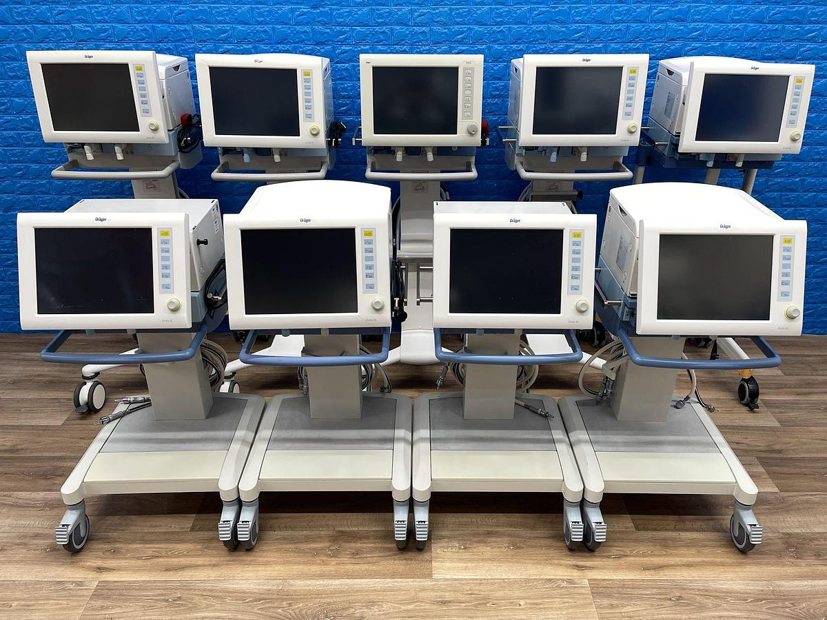 Used 9X Dräger Evita XL Ventilator