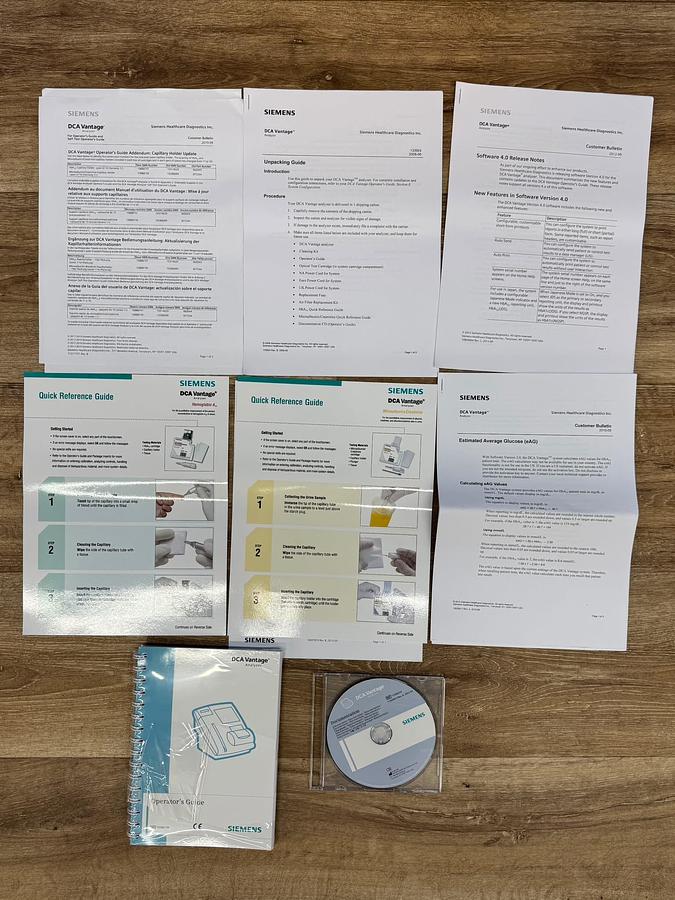 Used Siemens DCA Vantage Analyzer System REF: 06651932 (5075WW) YOM: 2025
