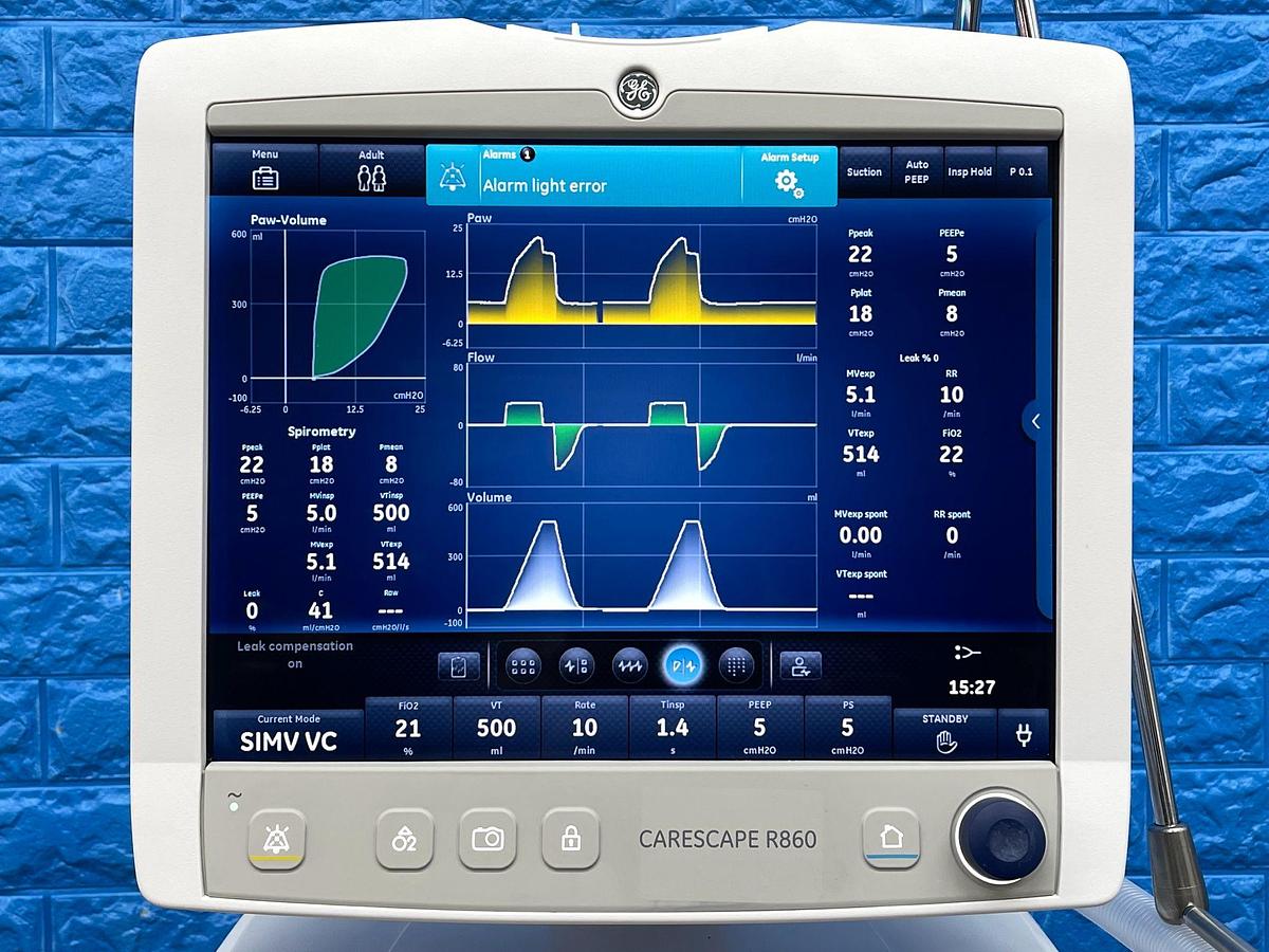Used GE Carescape R-860 Ventilator YOM: 2020.