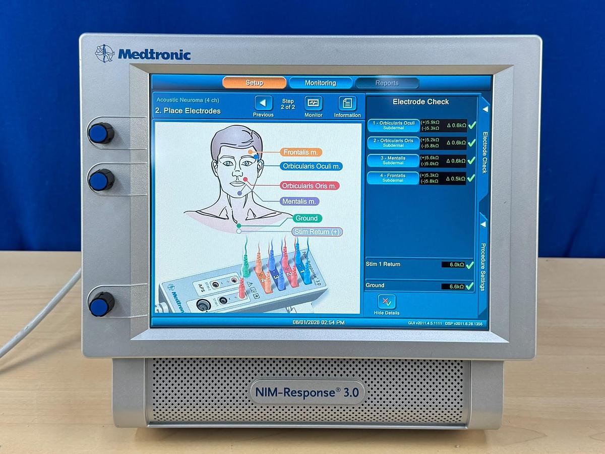 Used Medtronic NIM-Response 3.0 REF: 8253002 Include Medtronic NIM-Response 3.0 REF: 8253075 Medtronic Xomed NIM-2 REF: 82-20201 Nim Muting Detector REF: 68L1204 A