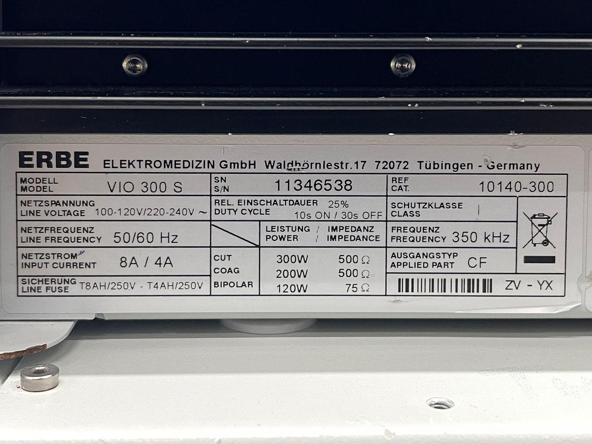 Used Erbe VIO 300S SN: 11346538
