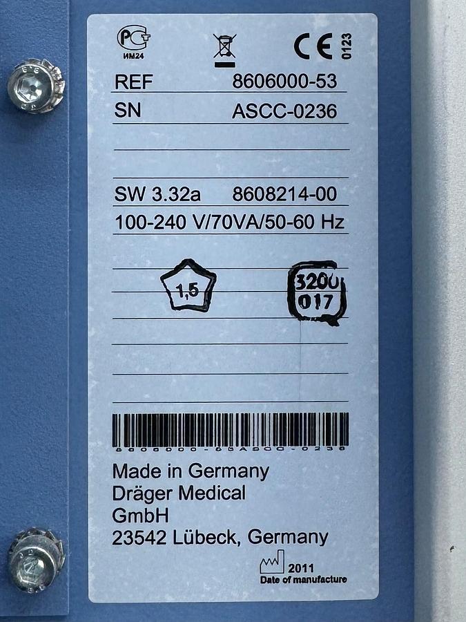 Used Dräger Fabius Tiro  YOM: 2011 
