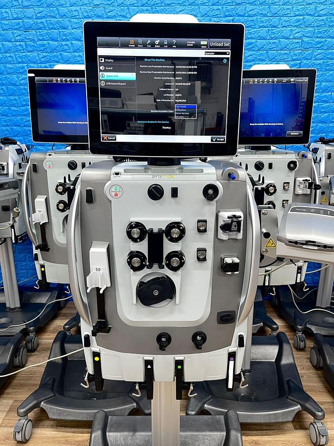 Used 9x Baxter PrismaX CRRT Dialysis Machines YOM: 2019