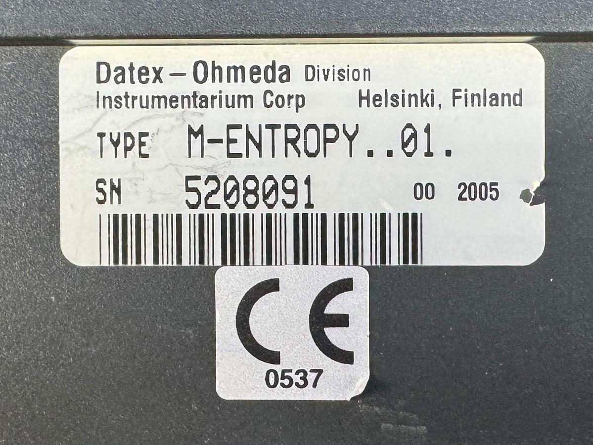 Used Datex-Ohmeda M-Entropy REF: M-Entropy..01 YOM: 2005
