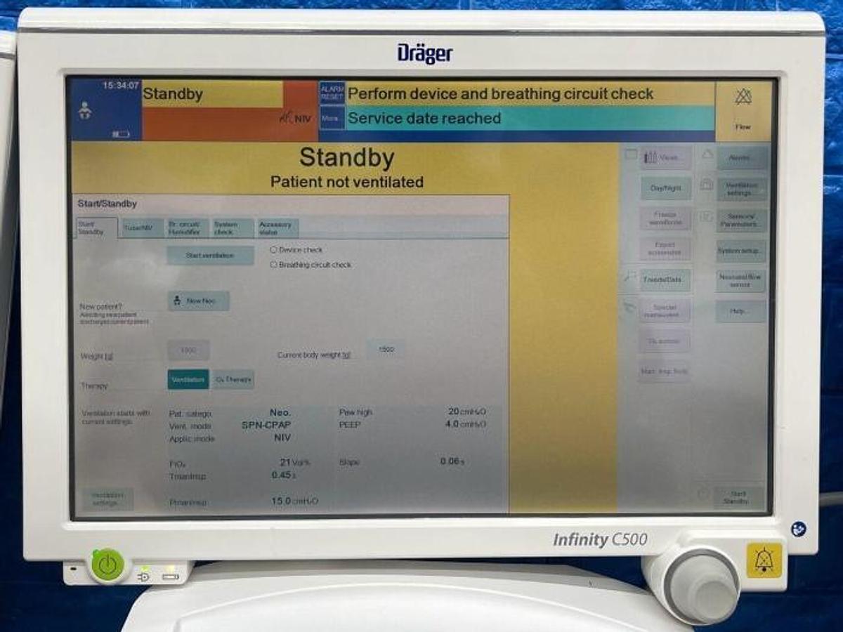 Used 2016 - DRAGER Babylog VN500