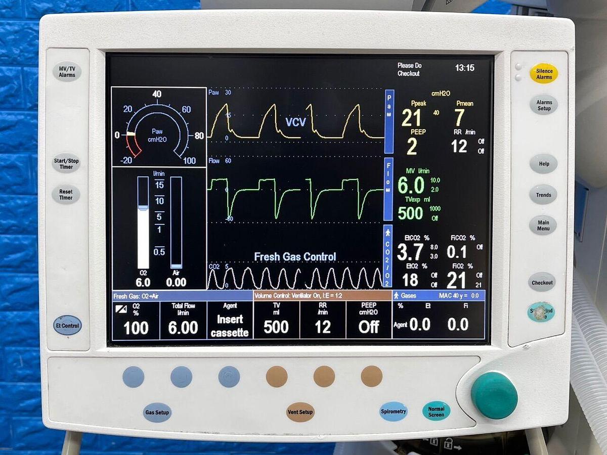 Used GE Aisys Anesthesia YOM