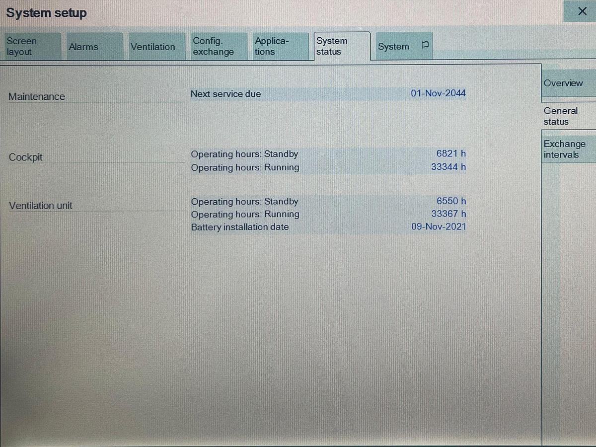 Used Dräger Evita V500 Ventilator SW: S02.51.01 Hours: 33367 YOM: 2013 SN: ASEE-0086