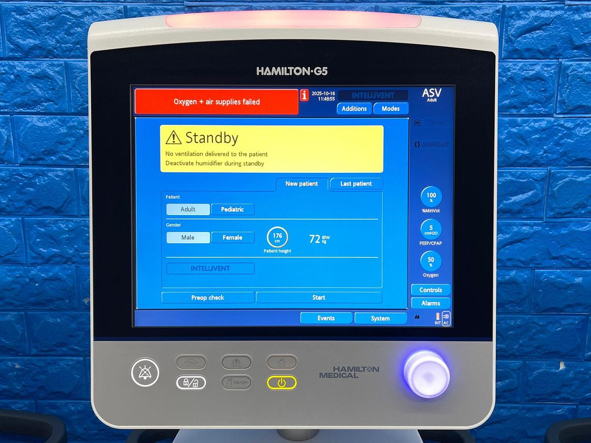 Used Hamilton G5 Ventilator YOM: 2020