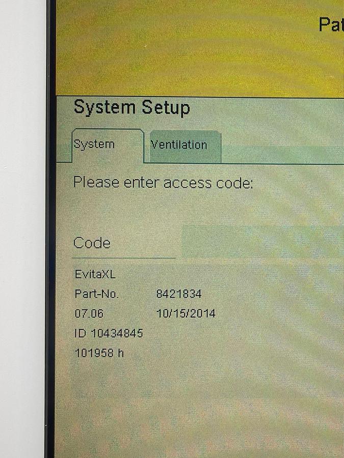 Used 9X Dräger Evita XL Ventilator