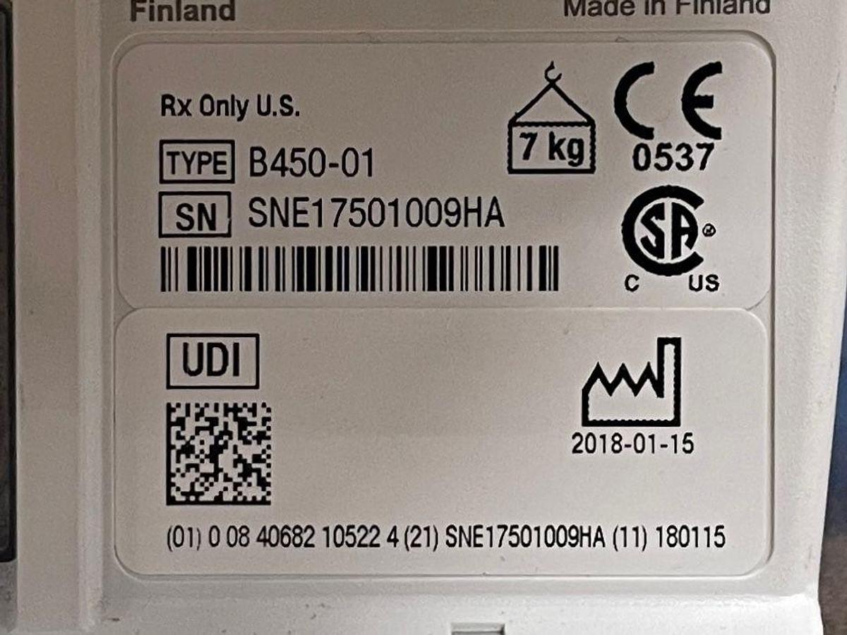 Used GE B450 Patient Monitor YOM: 2018