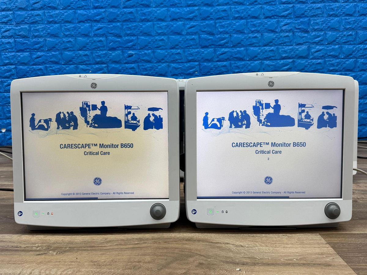 Used GE B 650 Patient Monitor Critical Care