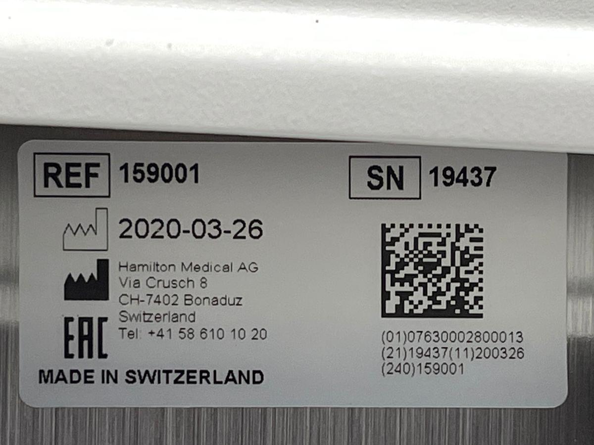 Used 13x Hamilton G5 Ventilator YOM: 2020 