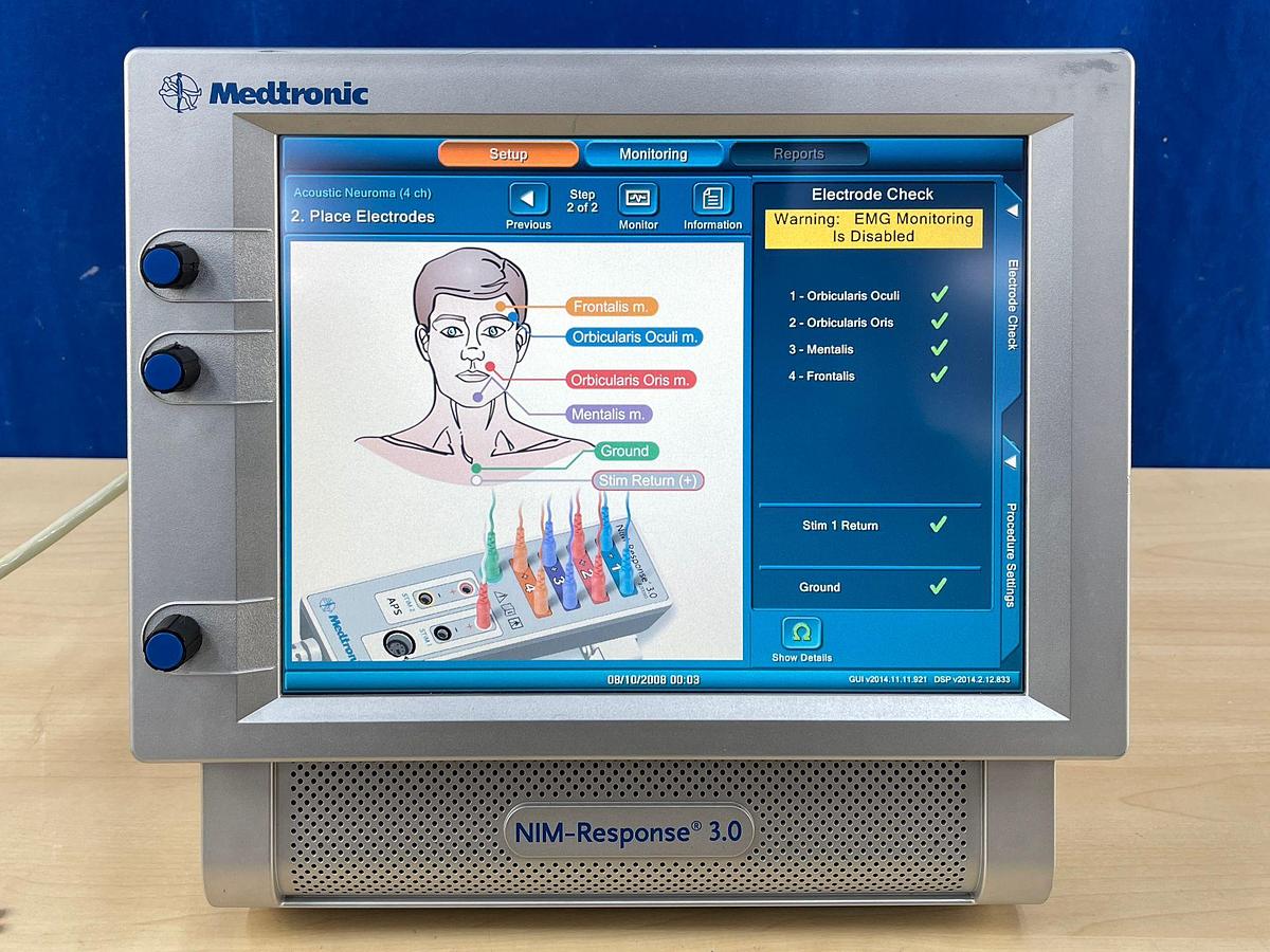 Used Medtronic NIM-Response 3.0 SN: 2NR3-0707 Includ Medtronic  NIM-Response 3.0 REF: 8253200 Nim 3.0 Patient Simulator  REF: 8253600 Nim Muting Detector REF: 68L1204
