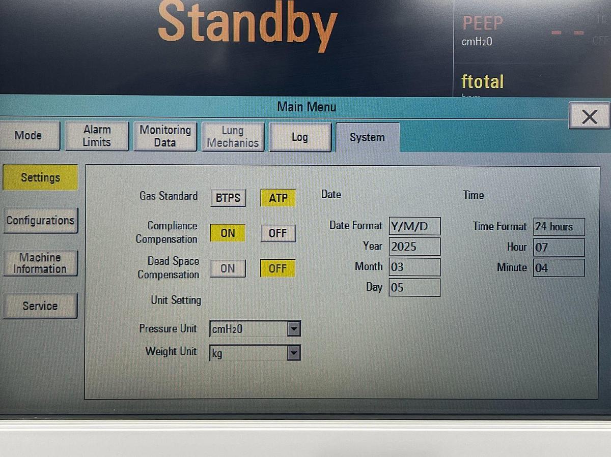 Used Aeonmed Ventilator VG 70, YOM: 2020, Include: Fisher and Paykel
