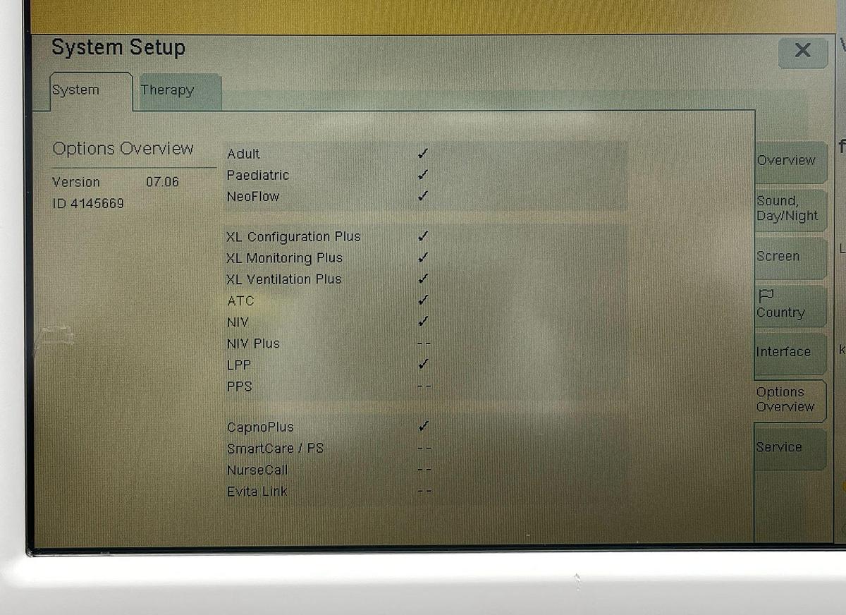 Used Drager Evita XL Ventilator YOM: 2008