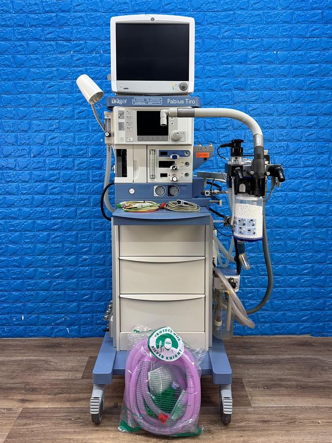 Used Dräger Fabius Tiro YOM: 2011  Include GE B650 Patient Monitor YOM: 2013 With SPO2 & ECG Cables