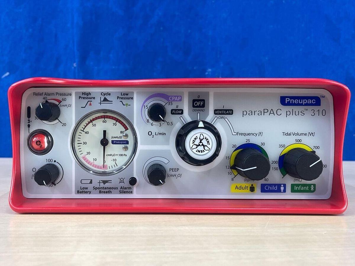 PNEUPAC ParaPac Plus 310 Ventilator YOM