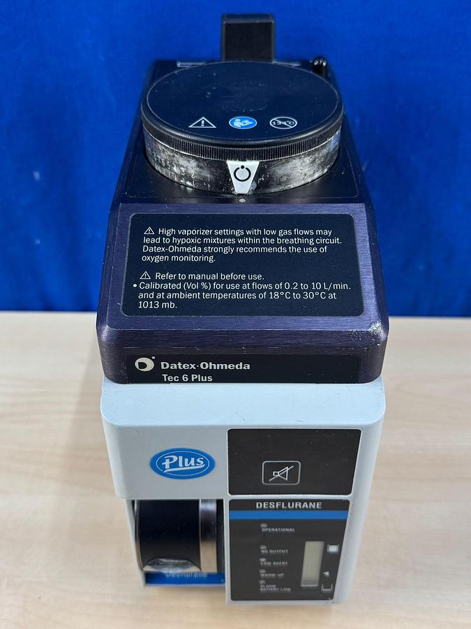 Used GE Datex-Ohmeda Tec 6 Desflurane