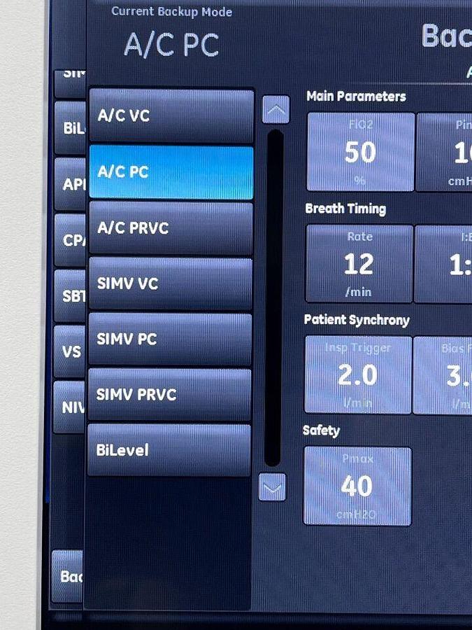 Used GE Carescape R-860 Ventilator YOM