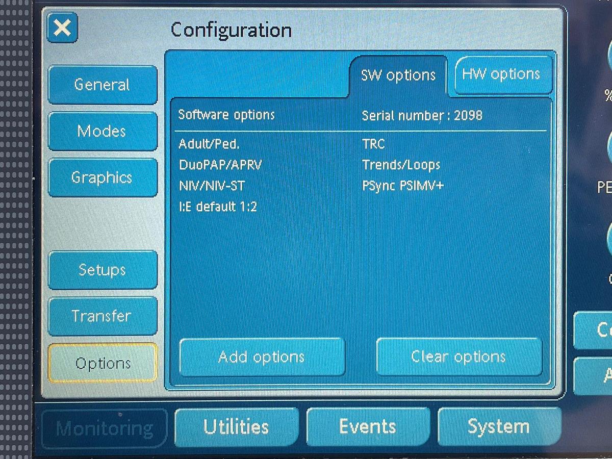 Used Hamilton C2 Ventilator