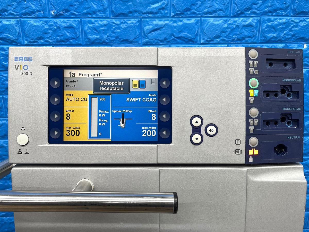 Used Erbe VIO 300D Includes Foot Switch, Erbe IES 2 Pump and ERBE user manual