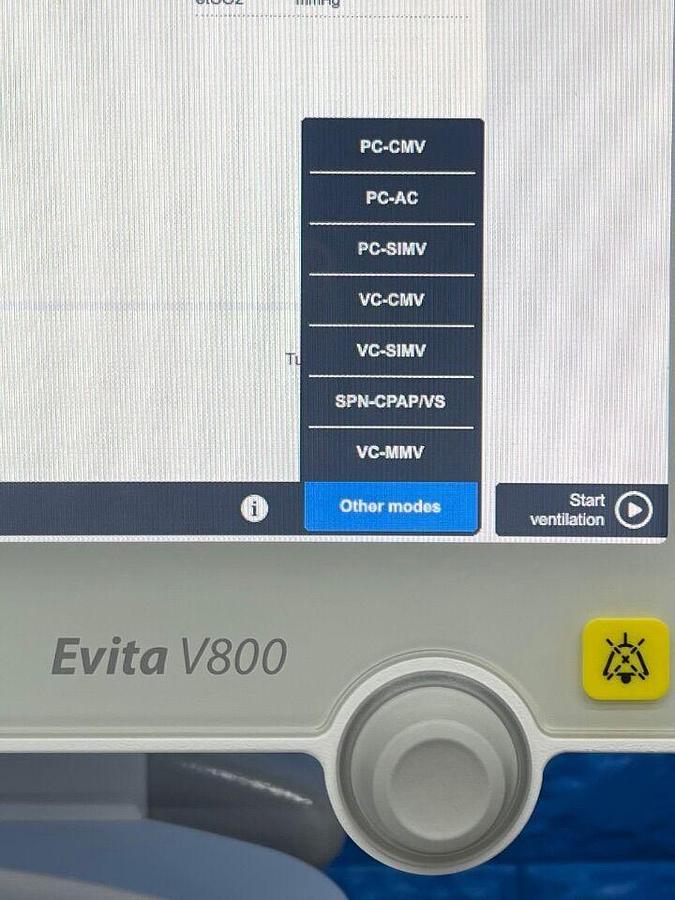 Used DRAEGER Dräger Evita V800 Ventilator YOM
