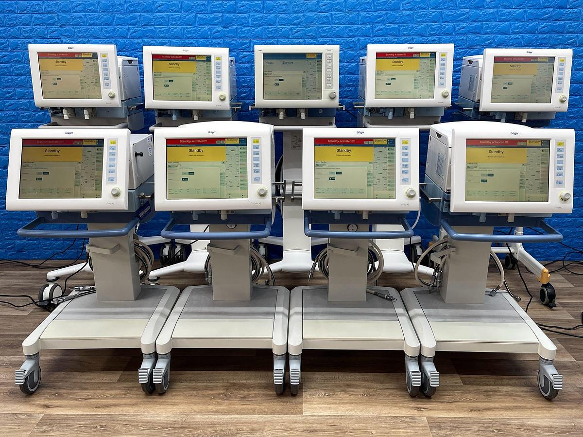 Used 9X Dräger Evita XL Ventilator