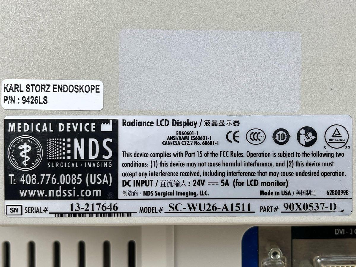 Used Sale KARL STORZ LED Monitor SC-WU26-A1511