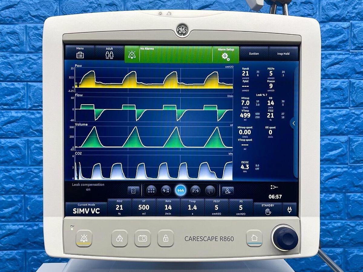 Used GE R860 Ventilator HR