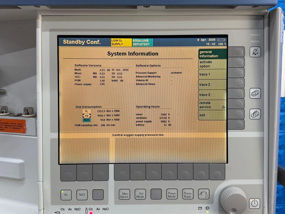 Used Dräger Primus Anaesthesia  YOM: 2013 