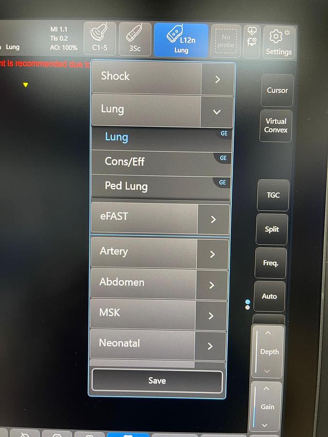 Used GE Venue R1 YOM: 2018 With 3 Probes.
