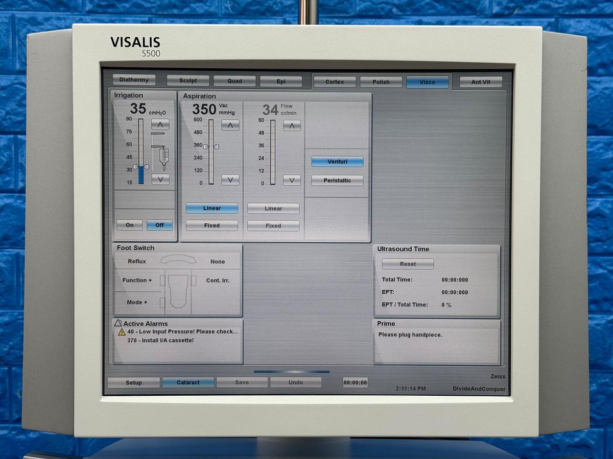 Used CARL ZEISS Visalia S500 REF: 640420 with 3 Hand Pieces YOM: 2013