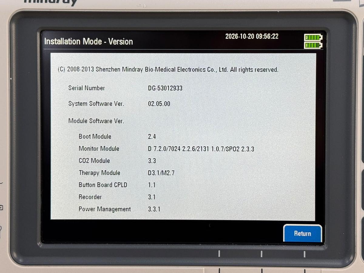 Used Mindray BeneHeart D6 Defibrillator