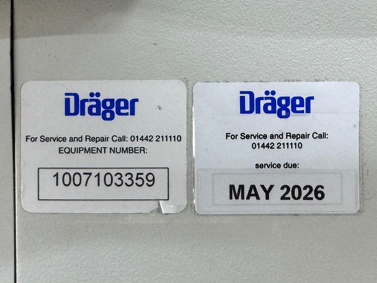 Used Dräger Fabius Tiro YOM: 2011 SN: ASCC-0212 Include GE B650 Patient Monitor YOM: 2013 SN: SEW13244968HA With SPO2 & ECG Cables