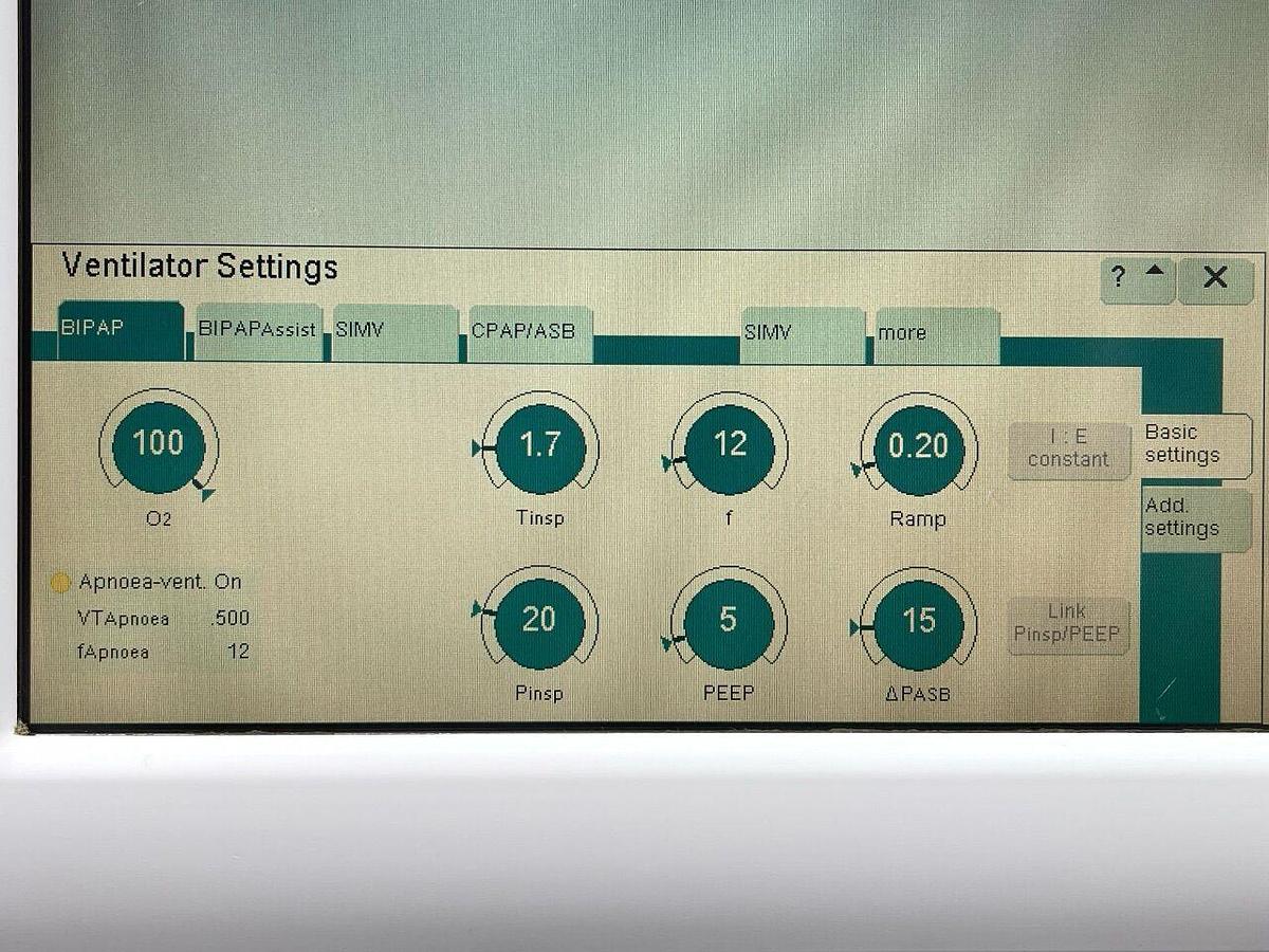 Used DRAEGER 9X Dräger Evita XL Ventilator