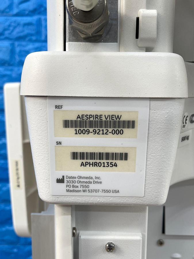 Used GE Datex-Ohmeda Aespire View, YOM: 2012