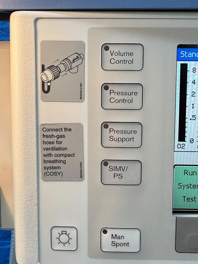 Used Dräger Fabius Tiro YOM: 2011  Include GE B650 Patient Monitor YOM: 2013 With SPO2 & ECG Cables