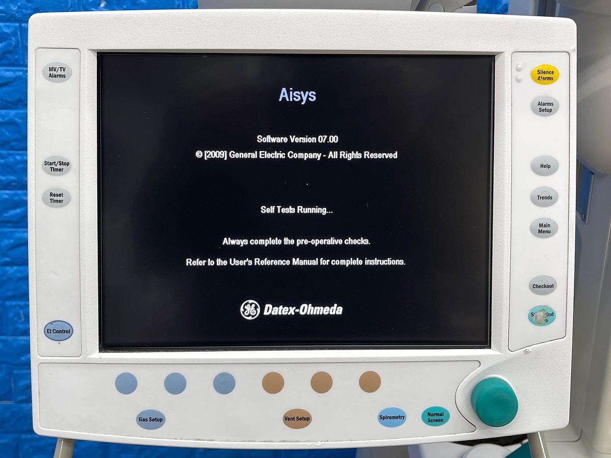 Used GE Aisys Anesthesia YOM: 2009