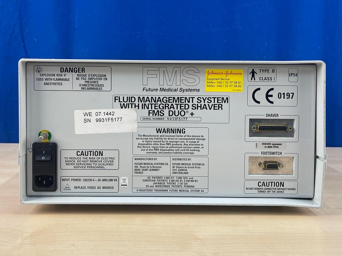 Used FMS Fluid Management System with integrated shaver FMS DUO+