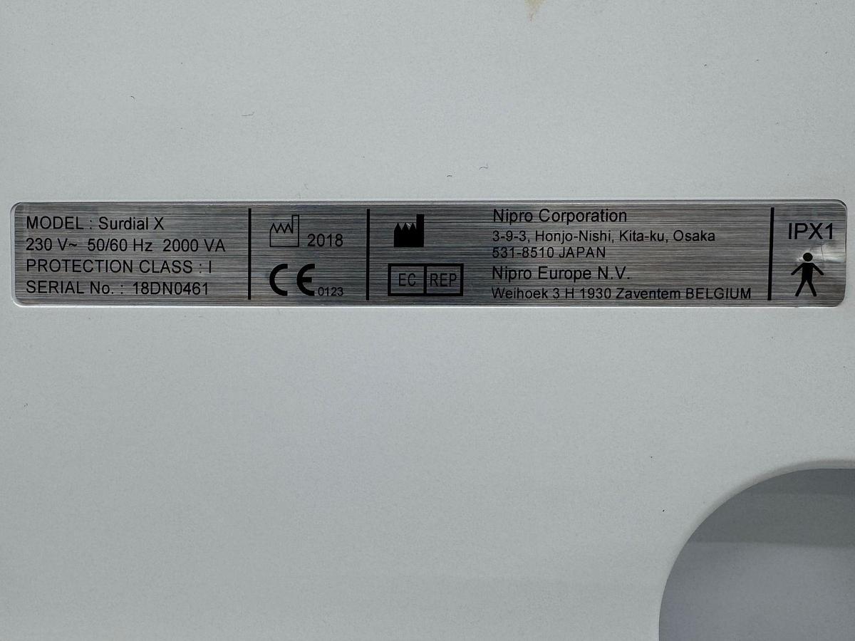 Used Nipro Surdial X Dialysis YOM: 2018 